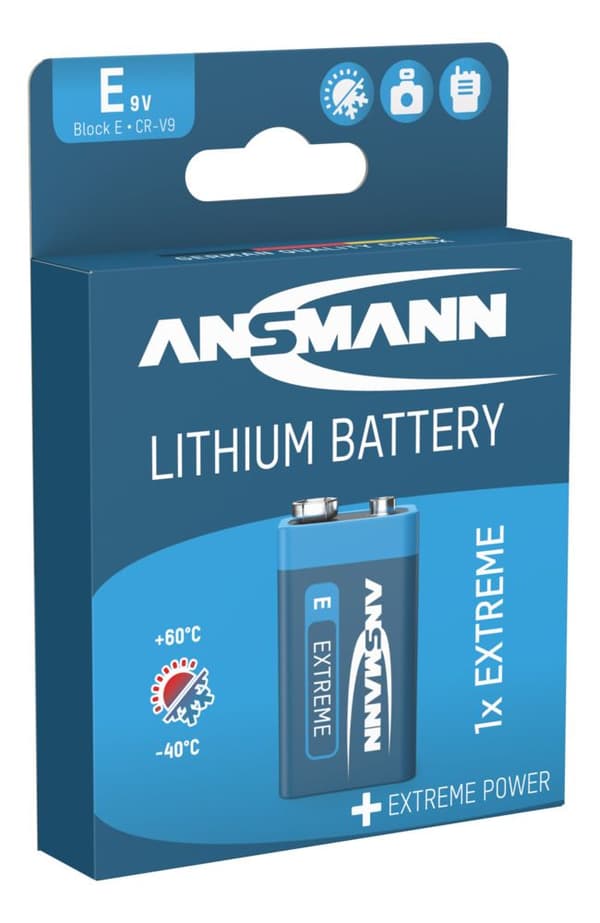 1 Ansmann Lithium 9V-palikka Extreme