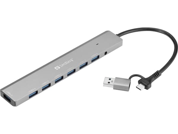 Sandberg USB-C/A til 7 x USB 3.0 Hub USB-C/A til 7 x USB 3.0 Hub