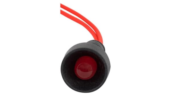 LED-lys fi 10mm, 24V rød/rød