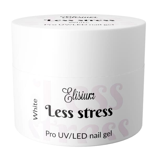 ELISIUM Less Stress Builder neglebyggelak - Hvid 40ml