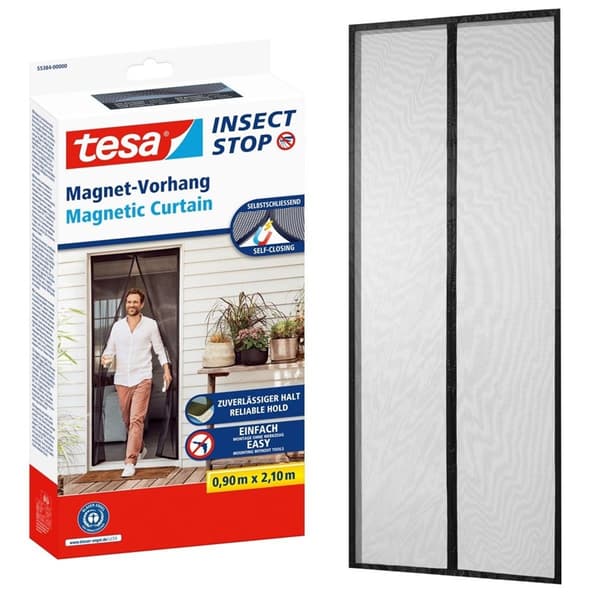 Tesa 55384 2,1m x 0,9m selvlukkende magnetisk gardin