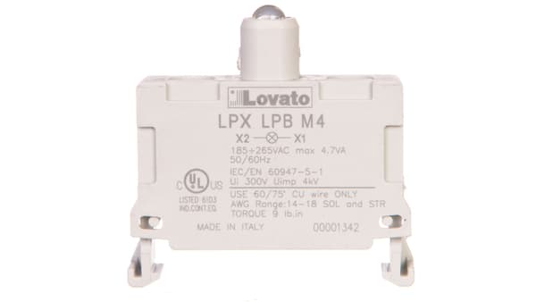 LED-lampunpidike punainen 185-265V AC LPXLPBM4