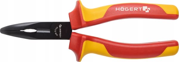 Högert Technik Böjd tång 160mm, 1000V, VDE