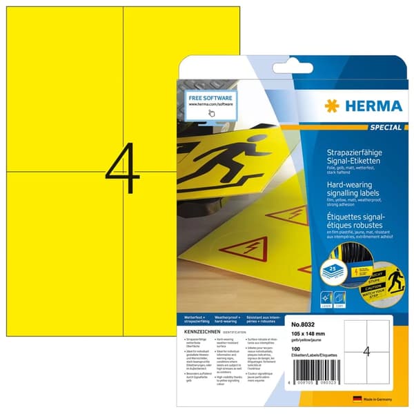 Herma Wrap -etiketit 105x148 mm (8032)