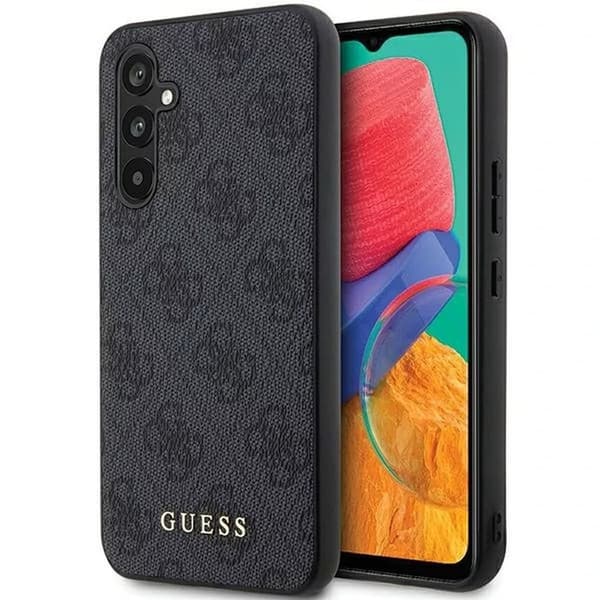 GUESS GUHCS23FEG4GFGR S23 FE S711 GRÅ/GRÅ HARDCASE 4G METAL GULD LOGO