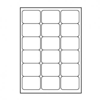 Loggetiketter A4, vit (32219)
