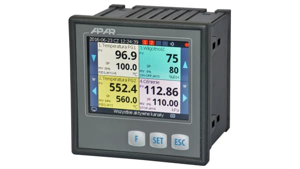 Fyrkanals universalregulator AR654/S1/P/P/P/IP65/W