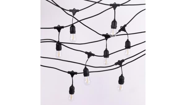 Puutarhavalosarja LED SET 10m +10 filamentti G45 E27 1W 2700K
