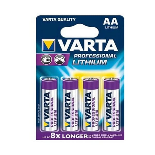 1x4 Varta Ultra Lithium Mignon AA LR06