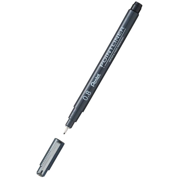 Pentel Pentel PointLiner 0,8 mm svart