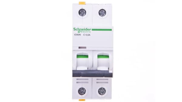 Schneider Electric strömkontakt, och C60N 2P 0.5A C - A9F04270