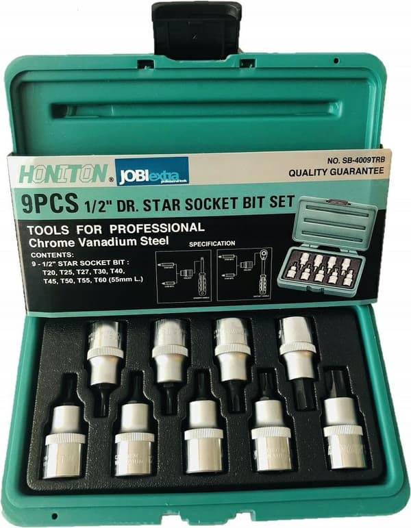 HONITON TORX-AVAIN 1/2\" 9kpl.