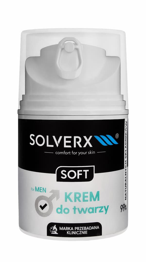 SOLVERX MEN SOFT Ansigtscreme 50ml