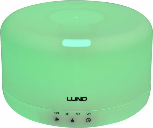LUND LUFTFUKTARE AROMADIFFUSER 1000ml VIT MED FJÄRRKONTROLL