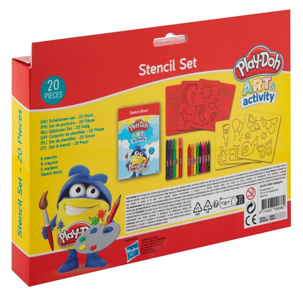Schablonset, 20 delar Play-Doh - 6 schabloner,