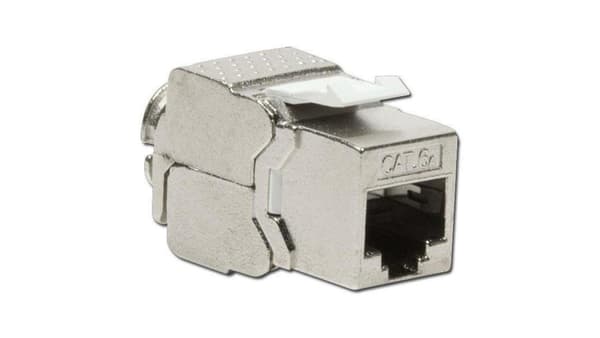 INTELLINET CAT6a Keystone Jack RJ45 10 Gigabit værktøjsfri slank