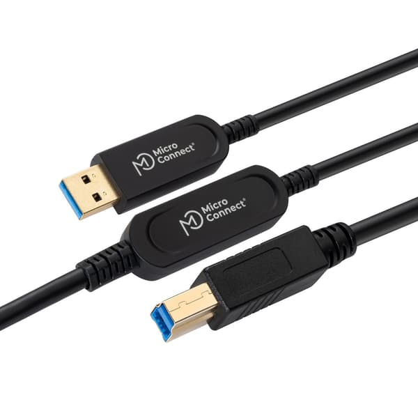 MicroConnect Premium Optic USB-kaapeli 3.2 Gen 2 A-B 15m