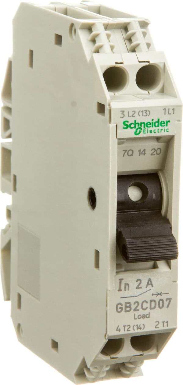 Schneider Electric Termomagnetisk afbryder 1+N 2A AC (GB2CD07)