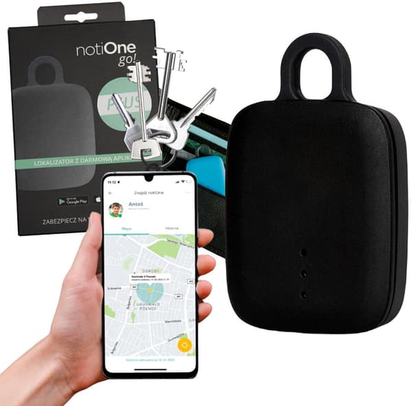NotiOne go! Lokaliserare PLUS svart