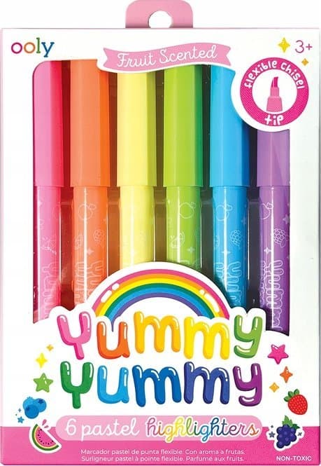 6 farve highlighters Yummy Yummy