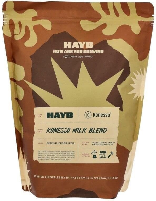 HAYB Konesso Milk Blend hela kaffebönor 1 kg