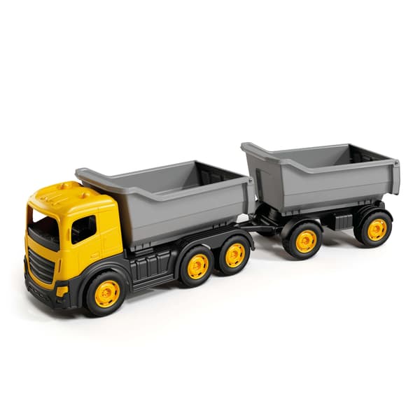 6-hjulet dumper med trailer