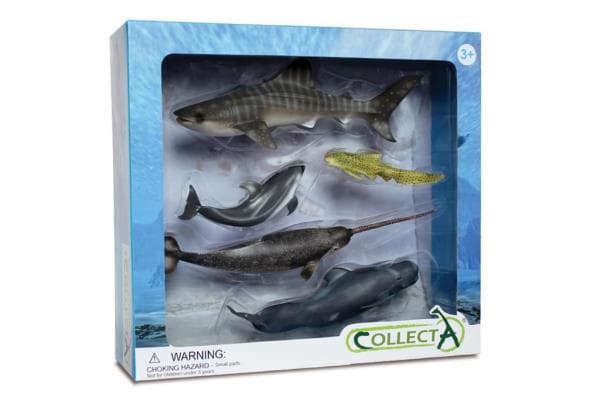 Set med 5 marina djur i förpackning 89671 COLLECTA