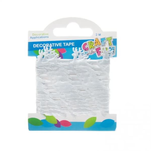 Dekorativt tape rensdyr 2,5cm 2m