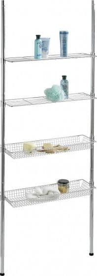 Brusekurv Wenko bruse- og badeophæng 71 x 65-285 cm kromstål