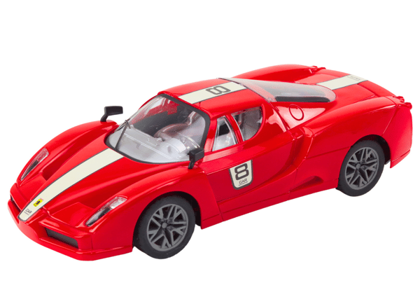 Kauko-ohjattava urheiluauto 1:16 R/C Punainen