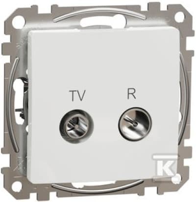 Schneider Electric, Sedna Design and Elements, R/TV-uttag (7dB), vit, SDD111474R