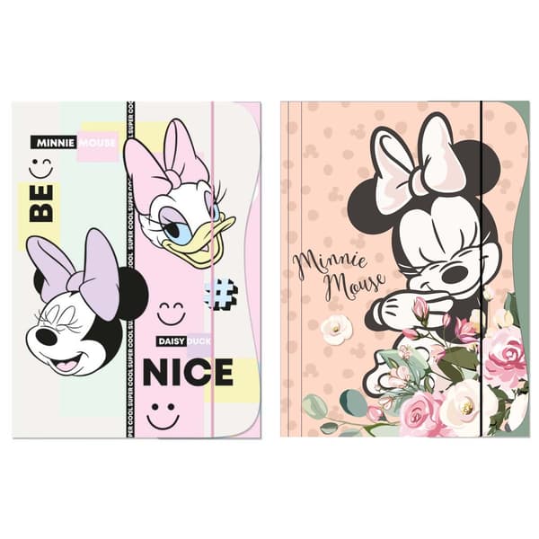Mappe med elastik A4 Minnie Mouse Børn