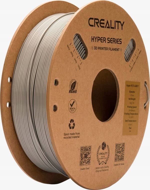 Creality Creality Filamentti Hyper PETG, 1kg, 1.75mm, Harmaa (3301030068)