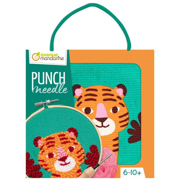 Punch Needle Tiger Set D: 13 cm