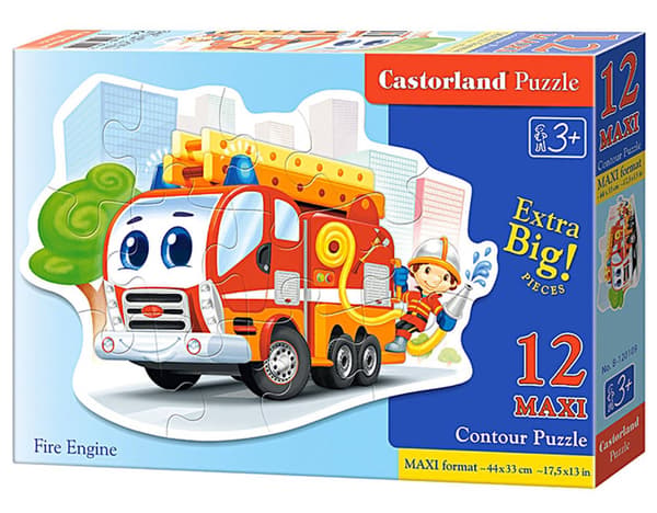 Pussel 12 maxi Brandbil CASTOR