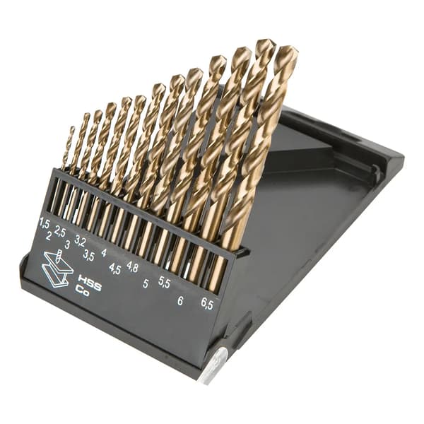 Metalbor HSS-Co 1,5-6,5 mm, sæt med 13 stk.