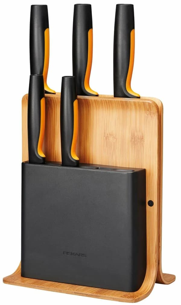 FISKARS 5 veitsen setti bambutelineessä Functional Form (1057552)
