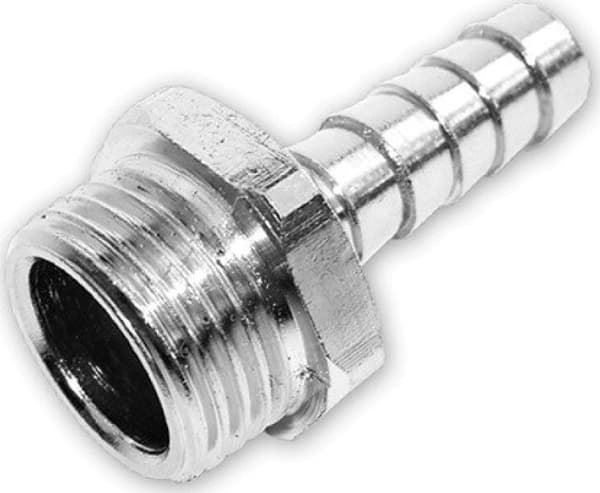 Bradas nippel (armbåge) för bevattning 9mm GZ 1/2 zink krom