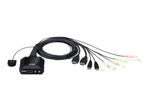 ATEN CS22H - KVM / lyd / USB-switch - 2 porte