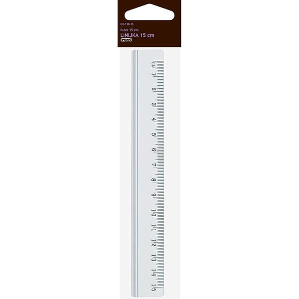 Aluminiumlinjal GR-120-15 15cm GRAND