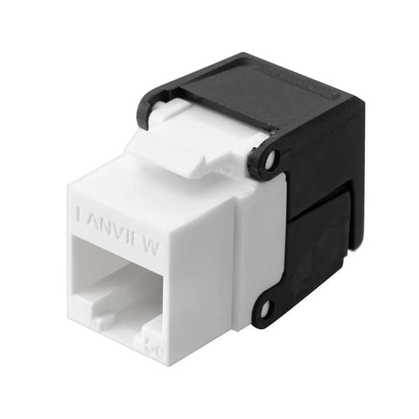 Lanview Cat5e suojaamaton flip jack -keystone