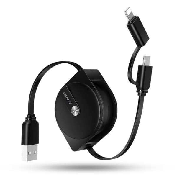 Usams USB-A USB-kaapeli - 1 m musta (SJ192USB01)