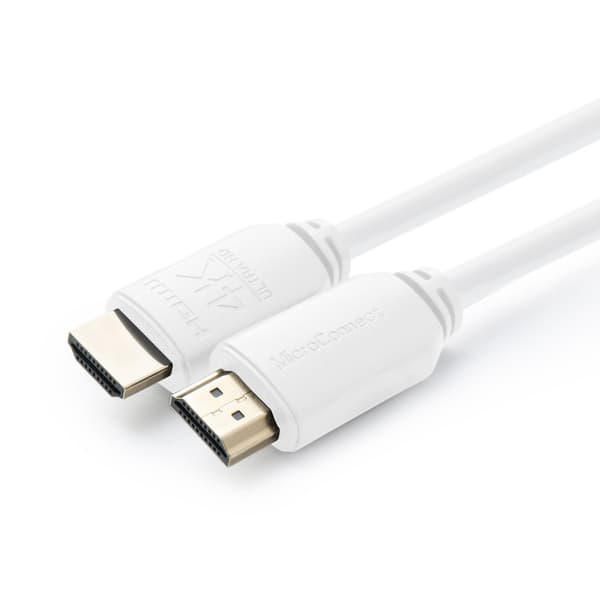 MicroConnect HDMI-kabel 4K, 2m hvid