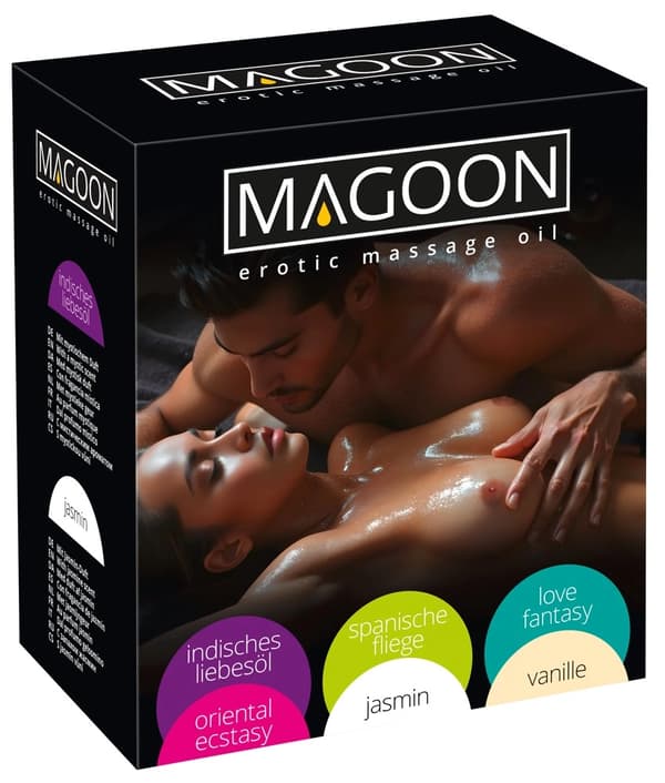 Magoon Massageoljeset 6x200ml - Blandade Dofter, Närande Formula