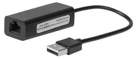MicroConnect USB2.0 til Ethernet, sort Plug and play. Understøtter Win 7/8, Vista, XP osv.