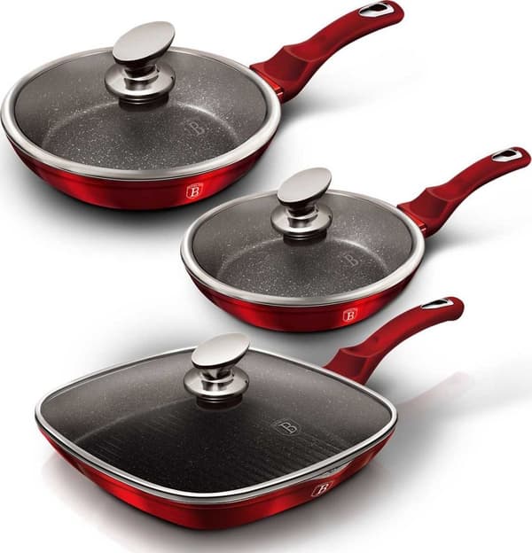 STEKPANNA SET METALLIC LINE BURGUNDY EDITION BH/6189I