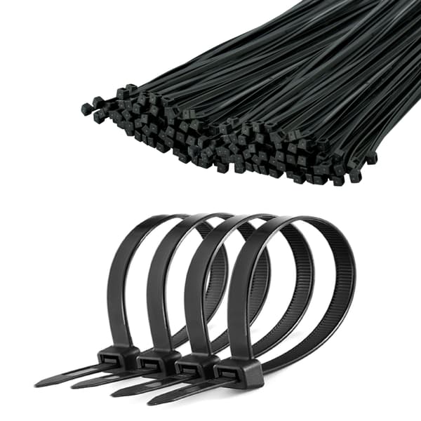 Kabelbinder 4,8 mm/25 cm sort Cabletech 100 stk