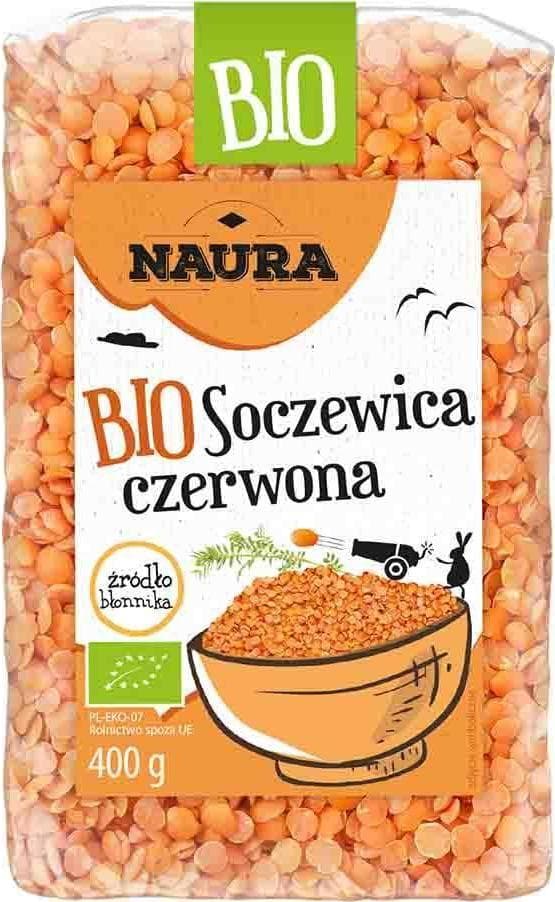 Naura Røde Linser BIO 400 g