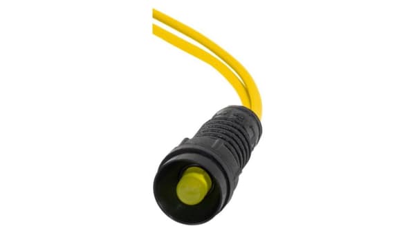 LED-lys fi 5mm, 24V gul/gul F4.0063