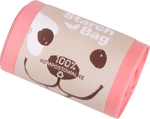 Kompostoitavat BioFloods ulosteille 1x15kpl, pinkki